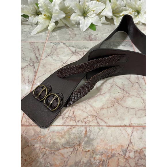Garnet Hill Accessories - Garnet Hill leather gusset belt size M